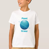 Children's t-shirt design with planet names (Voorkant)