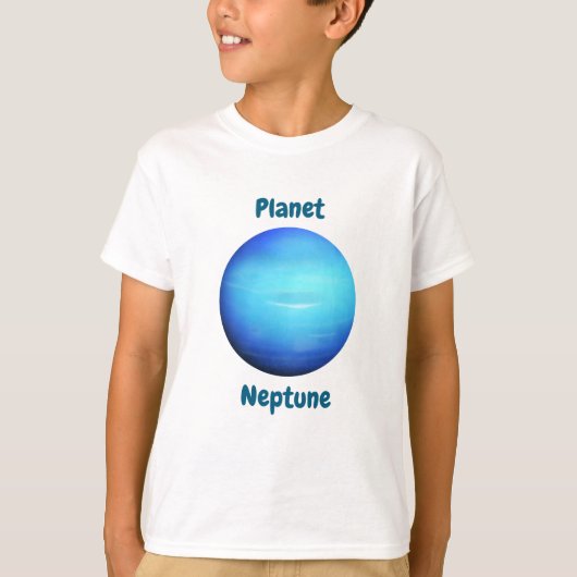 Children's t-shirt design with planet names (Voorkant)