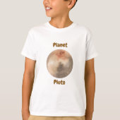 Children's t-shirt design with planet names (Voorkant)