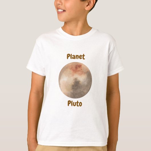 Children's t-shirt design with planet names (Voorkant)