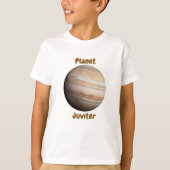 Children's t-shirt design with planet names (Voorkant)