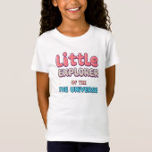 children's t-shirts with text, little explorer (Voorkant)