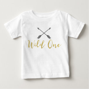 Children's Wild One Arrows Faux Gold Foil Shirt