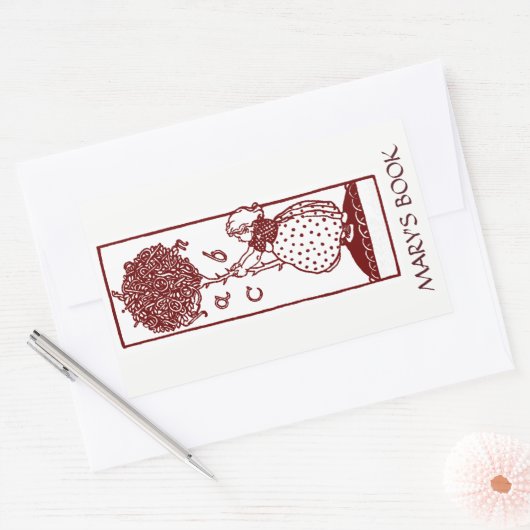 Child's Alphabet Tree Bookplate Sticker (Envelop)