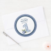 Child's Blueberry Berry First Birthday Ronde Sticker (Envelop)