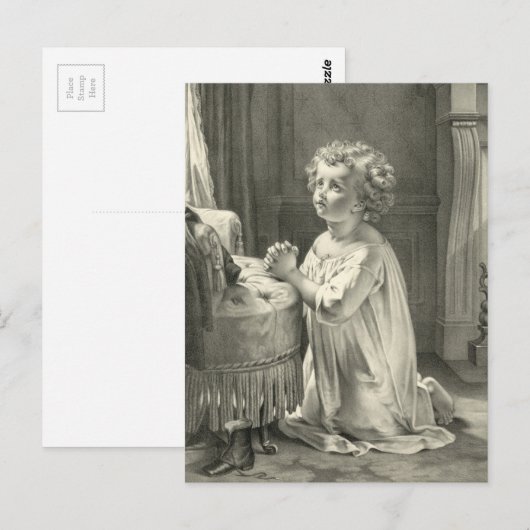 CHild's eerste gebed Briefkaart (Voorkant / Achterkant)