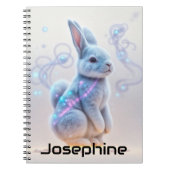 Childs Galaxy Blue getint konijn Notitieboek (Voorkant)