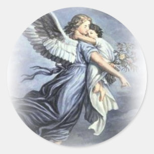 Childs guardian Angel Ronde Sticker