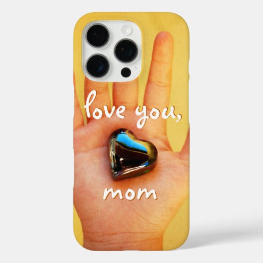 Child's Hand Blauw Hart Fotografie Hou Je Mama Case-Mate iPhone Case (Achterkant)