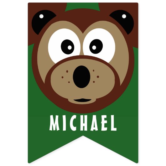 Child's Happy Birthday Beer Custom Vlaggetjes (Eerste vlag)