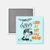Childs kunstwerkmagneet magneet (Voorkant / Achterkant)