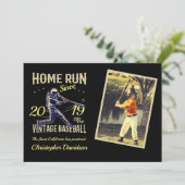 Childs Little League Baseball Birthday Invitation Kaart (Staand voorkant)