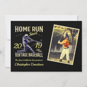Childs Little League Baseball Birthday Invitation Kaart