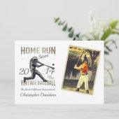 Childs Little League Baseball Birthday Invitation Kaart (Staand voorkant)