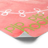 Childs Room Uil Artiest Waterverf Schilderen Kinde Poster (Hoek)