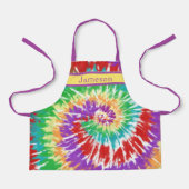 CHILD'S Stropdas Geverfde Regenboog Swirl - Gepers Schort (Voorkant)