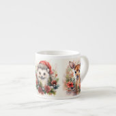 Child's Tiny Tea Cup 3 Schattigee Baby Dieren Naam Espresso Kop (Voorkant rechts)