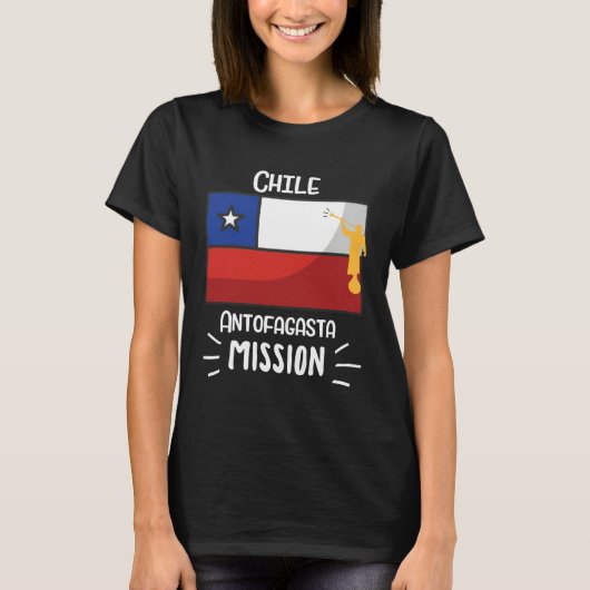 Chile Antofagasta Mormon LDS Mission Missionary T-shirt (Voorkant)