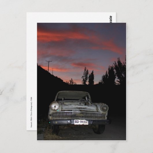 Chile Chico Sunset Briefkaart (Voorkant / Achterkant)