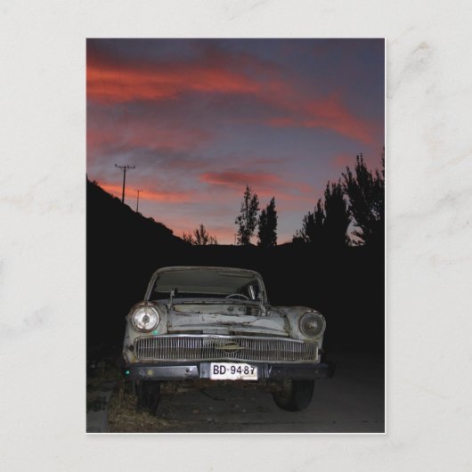 Chile Chico Sunset Briefkaart (Voorkant)