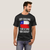 Chile Chilean Flag Map Pride Chileno Camiseta Cach T-shirt (Voorkant volledig)