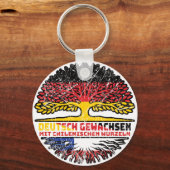 Chile Chilenisch Deutsch Deutschland Baum Wurzel Sleutelhanger (Voorkant)