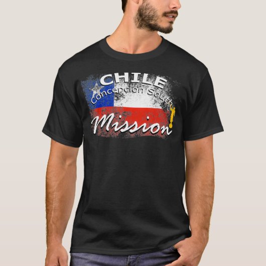 Chile Concepcion South Mormon LDS Mission Gift T-shirt (Voorkant)