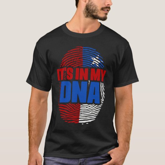 Chile DNA Country Flag Citizenship Hispanic Race C T-shirt (Voorkant)