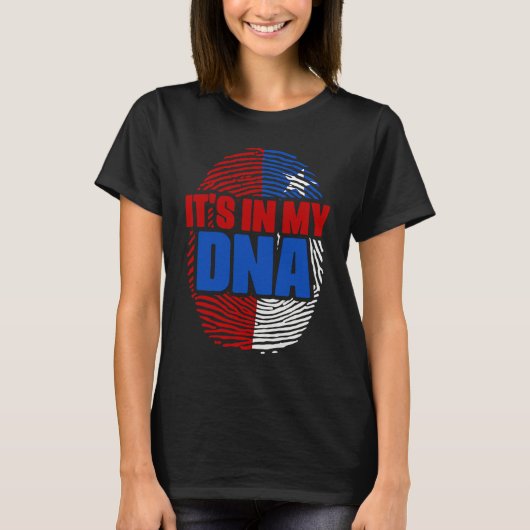 Chile DNA Country Flag Citizenship Hispanic Race C T-shirt (Voorkant)