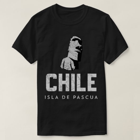 Chile Easter Island Isla de Pascua Moai Stone Head T-shirt (Design voorkant)