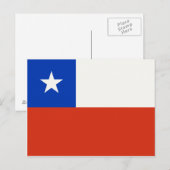 CHILE FLAG BRIEFKAART (Voorkant / Achterkant)