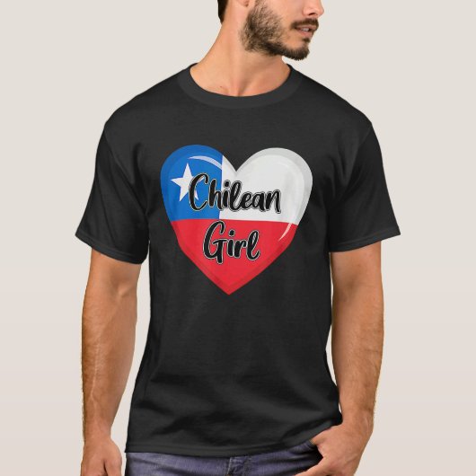 Chile Flag  for Women Chilean Girl T-shirt (Voorkant)