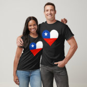 Chile Flag Heart Chile  Love Chile T-shirt (Unisex)