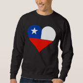 Chile Flag Heart Chile  Love Chile Trui (Voorkant)