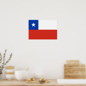 Chile Flag Poster (Keuken)