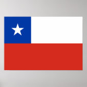 Chile Flag Poster (Voorkant)