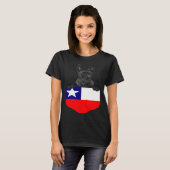 Chile Flag Scottish Terrier Dog In Pocket T-shirt (Voorkant volledig)