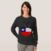 Chile Flag Scottish Terrier Dog In Pocket T-shirt (Voorkant volledig)