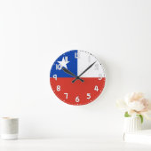 Chile Flag Wall Clock - Flag of chile Ronde Klok (Huis)