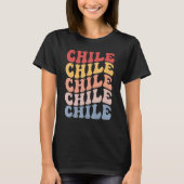 Chile Groovy Retro Chilean T-shirt (Voorkant)
