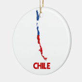 CHILE MAP KERAMISCH ORNAMENT (Links)