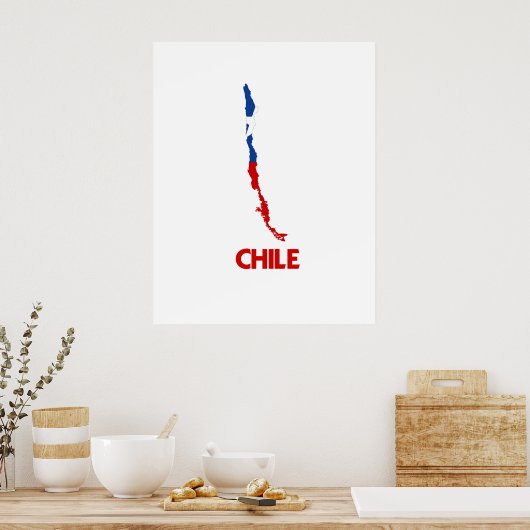 CHILE MAP POSTER (Keuken)