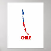 CHILE MAP POSTER (Voorkant)