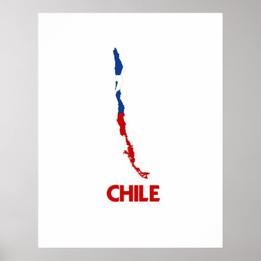 CHILE MAP POSTER (Voorkant)