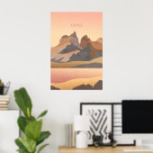 Chile Minimal Travel Poster (Thuiskantoor)