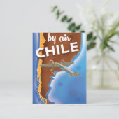 Chile Oude Reisposter Briefkaart (Staand voorkant)