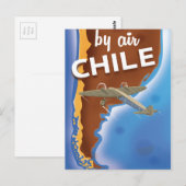 Chile Oude Reisposter Briefkaart (Voorkant / Achterkant)