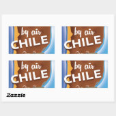 Chile Oude Reisposter Rechthoekige Sticker (Vel)