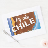 Chile Oude Reisposter Rechthoekige Sticker (Envelop)