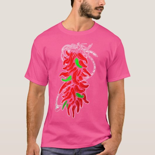 Chile Pepper Ristra T-shirt (Voorkant)